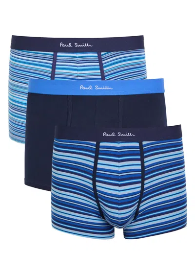 Paul Smith Stretch-cotton Trunks In Blue