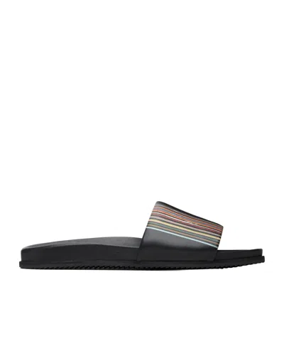 PAUL SMITH PAUL SMITH STRIPE BAND SLIDES