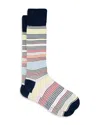 Paul Smith Stripe Crew Socks In Multi