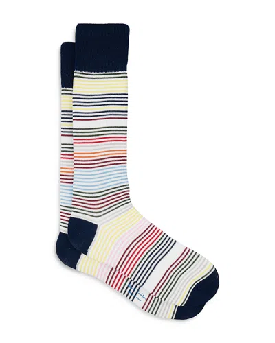 Paul Smith Stripe Crew Socks In Multi