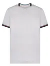 Paul Smith Stripe Detail Cotton T-shirt In White
