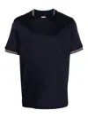 Paul Smith Signature Stripe Trim T-shirt In Blue
