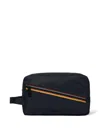 Paul Smith Stripe-detail Wash Bag In Blue