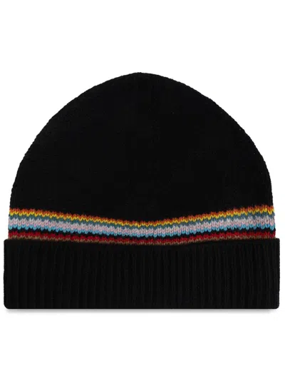 Paul Smith Stripe Detailing Beanie In 79
