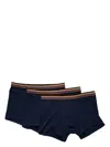 Paul Smith Stripe-detailing Cotton Boxers (pack Of Three) In Blue