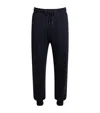 Paul Smith Stripe-embroidered Sweatpants In Blue