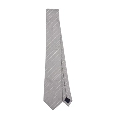 PAUL SMITH STRIPE-PATTERN SILK TIE