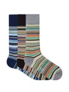 Paul Smith 3-pack Striped Socks In Multi