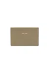 Paul Smith Stripe-print Logo Cardholder In Brown