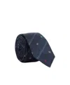 Paul Smith Navy Silk 'rabbit' Pinstripe Tie Blue
