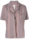 Paul Smith Stripe-print Two-piece Pajama Set In Blue