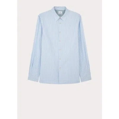 Paul Smith Stripe Regular Fit Shirt Col: 41 Blue/white, Size: Xl