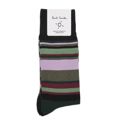 Paul Smith Stripe Socks In Multi
