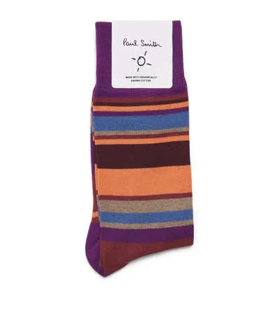 Paul Smith Stripe Socks In Multi