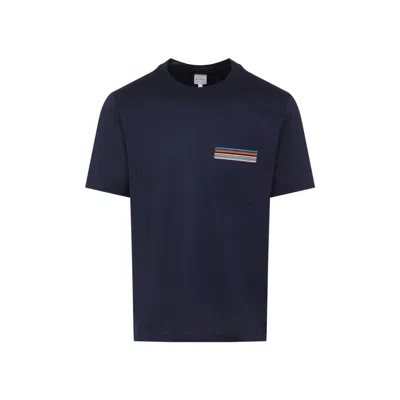 Paul Smith Stripe T-shirt In Black