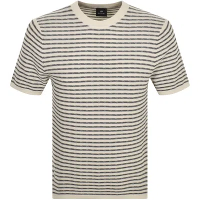 Paul Smith Stripe T Shirt Cream