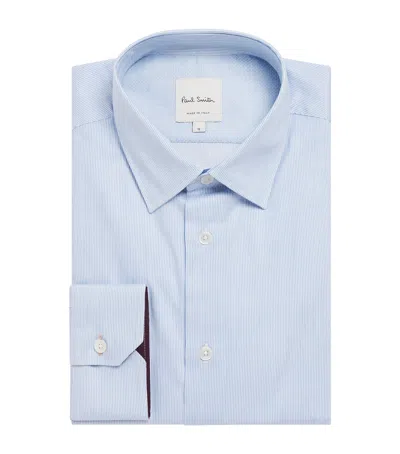 Paul Smith Stripe Tailored-fit Shirt In Blue