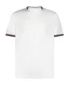 Paul Smith Signature Stripe Trim T-shirt In White