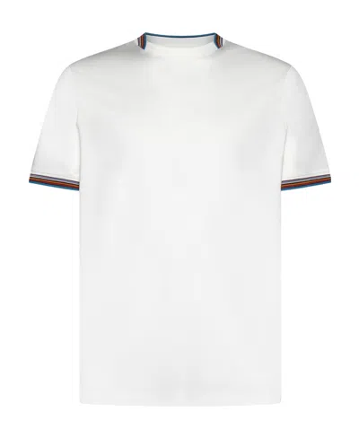 PAUL SMITH PAUL SMITH SIGNATURE STRIPE TRIM T-SHIRT