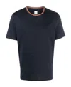Paul Smith Blue Cotton T-shirt In Black