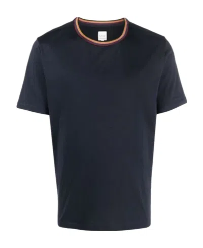 PAUL SMITH PAUL SMITH ARTIST STRIPE COLLAR T-SHIRT