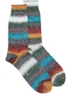 Shop Paul Smith Striped Ankle Socks In Grey