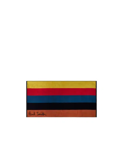 Paul Smith Striped Artist Towel In Multi