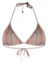 Paul Smith Striped Bikini Top In Gelb