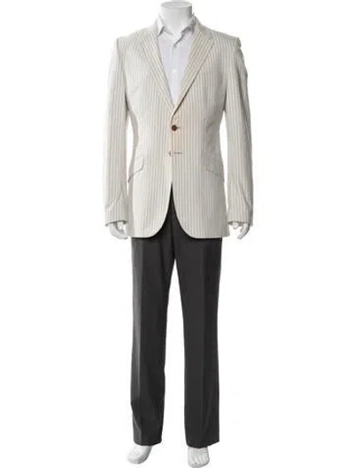 Pre-owned Paul Smith Striped Blazer In Neutral