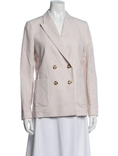 Pre-owned Paul Smith Striped Blazer In Pink