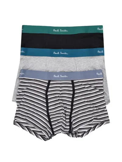 Paul Smith Striped Boxer Briefs (set Of Three) In Multi