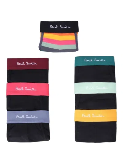 Paul Smith Striped Boxer Shorts In Multi