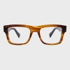 Paul Smith Striped Brown 'kimpton' Spectacles In Brown
