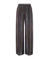 Paul Smith Silk Trousers Stripes Elastic Waistband