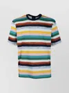 Paul Smith Striped Crew Neck Short Sleeve T-shirt In Multi