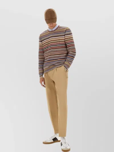 PAUL SMITH STRIPED CREW NECK SWEATER