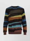 Paul Smith Multi-wave Stripe Cotton-mohair Sweater
