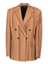 Paul Smith Stripes Multicolor Jacket In Multicolor
