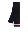 Paul Smith Striped-edge Tie In Black