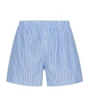 Paul Smith Striped Elasticated Waistband Boxers In Blue