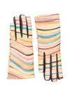 Paul Smith Striped Gloves In Multi