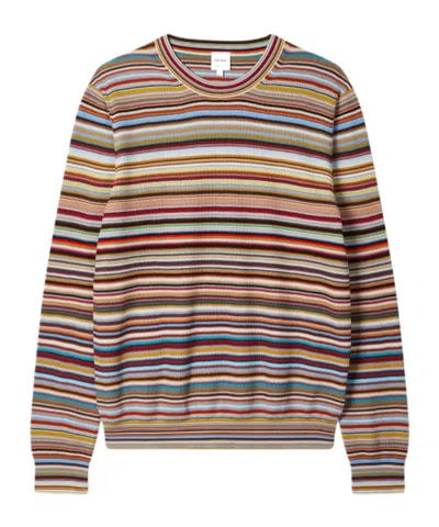 PAUL SMITH PAUL SMITH STRIPED KNITTED JUMPER