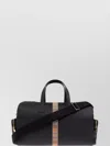 Paul Smith Striped Leather Holdall With Adjustable Shoulder Strap