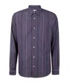 Paul Smith Striped Long-sleeved Shirt In Multi