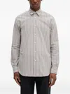 Paul Smith Striped Long-sleeves Shirt In Gray