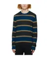 Paul Smith Striped Merino-knit Jumper In Black