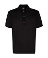 Paul Smith Knitted Cotton Polo Shirt In Black
