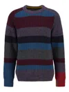 Paul Smith Striped-pattern Crew-neck Sweater In Multi