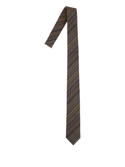 PAUL SMITH STRIPED-PATTERN TIE