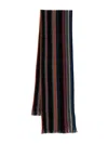 Paul Smith Men Scarf Db Side Strp In Black